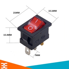 Bộ 10 Công Tắc Bập Bênh KCD1 250VAC-6A Có Đèn