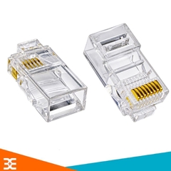 Đầu jack RJ11 chân đồng bấm dây điện thoại