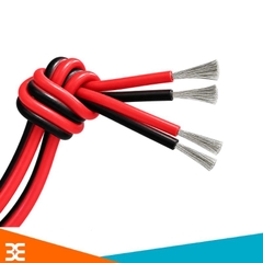 Dây Điện Đôi Đen Đỏ Chịu Uốn, Gập,Vỏ Silicon Chống Cháy