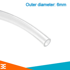 Dây hơi khí nén trắng trong 6mm