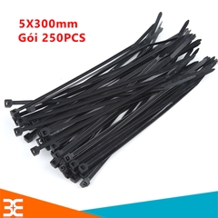 Dây Thít Đen 5X300mm Gói 250PCS