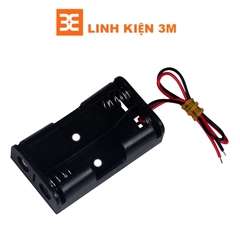 Đế Pin AA Không Nắp ( Đấu Nối Tiếp ) - 2 Pin