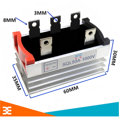 Diode Cầu Chỉnh Lưu 3 Pha -DC SQL50A-1000V