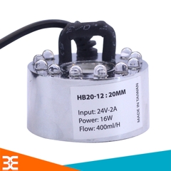 Động Cơ Phun Sương HB20 Có Đèn 20mm 24VDC 16W 400ml/h V1