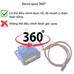 Động Cơ Servo SG90, Góc Quay 180 Độ
