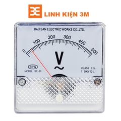 Đồng hồ đo vôn kế xoay chiều BEW 8x8x3.5Cm
