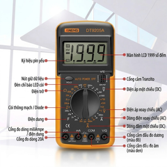 Đồng Hồ Đo Điện Vạn Năng DT9205A
