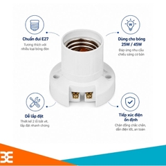 Đui bóng đèn sợi đốt E27
