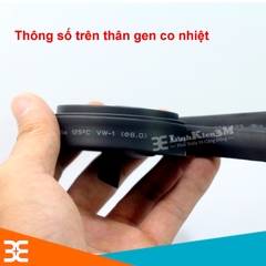 Bộ 5 Ống Gen Co Nhiệt, Cách Điện Đường Kính 8mm, mỗi ống dài 1m