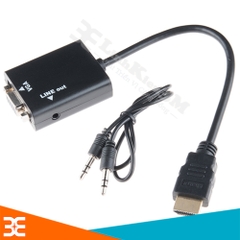 Cáp Chuyển HDMI To VGA Có Âm Thanh