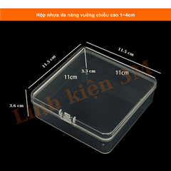 Hộp nhựa đa năng vuông cao 1~4cm | Linh kiện 3M