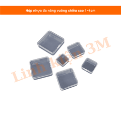 Hộp nhựa đa năng vuông cao 1~4cm | Linh kiện 3M