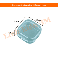 Hộp nhựa đa năng vuông cao 1~4cm | Linh kiện 3M