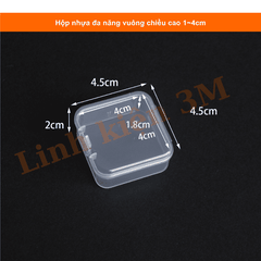 Hộp nhựa đa năng vuông cao 1~4cm | Linh kiện 3M