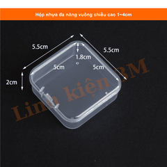 Hộp nhựa đa năng vuông cao 1~4cm | Linh kiện 3M