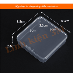 Hộp nhựa đa năng vuông cao 1~4cm | Linh kiện 3M