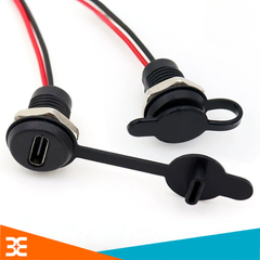 Jack Nguồn Cổng Sạc Type-C Kèm Bịt Chống Nước