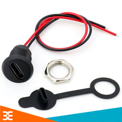 Jack Nguồn Cổng Sạc Type-C Kèm Bịt Chống Nước
