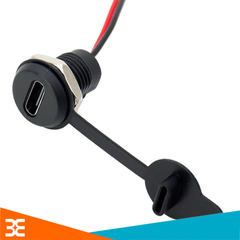 Jack Nguồn Cổng Sạc Type-C Kèm Bịt Chống Nước