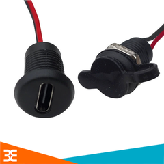 Jack Nguồn Cổng Sạc Type-C Kèm Bịt Chống Nước