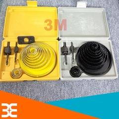 Bộ Khoét Lỗ Tròn-Tạo Lỗ Loa 15 Chi Tiết (Khoét Gỗ)