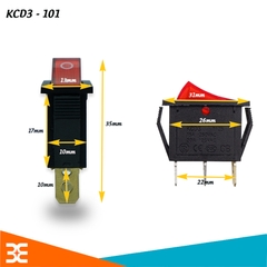 Công Tắc Cho Ổ Điện KCD3-101 16A/250V ( Có đèn )