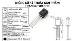 Transistor lưỡng cực (BJT) Onsemi BC547CBU NPN