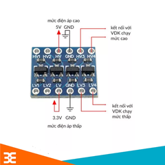 Mạch Chuyển Mức Tín Hiệu Logic 2 Chiều 4 Kênh