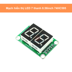 Mạch hiển thị LED 7 thanh 0.56 74HC595 Anot chung, LED 7 đoạn 2 số/3 số/4 số