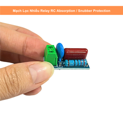 Mạch Lọc Nhiễu Relay RC Absorption / Snubber Protection