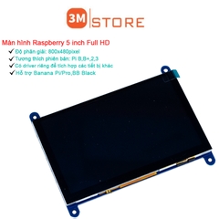 Màn Hình Raspberry 5 Inch 800x480 Cảm Ứng Điện Dung