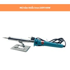 Tay hàn nhiệt, mỏ hàn thiếc SOLDERRING IRON 220v 60w hàn linh kiện điện tử 3m