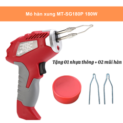 Mỏ hàn thiếc, mỏ hàn xung Mace MT-SG180P 180W tặng kèm mỡ hàn và đầu mỏ hàn