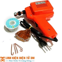 Bộ 4 Món Mỏ Hàn Xung 220V 100W và Phụ Kiện ( 01 Cuộn Thiếc 63A- 50G, 01 Hộp Nhựa Thông, 03 Mũi Hàn Xung )