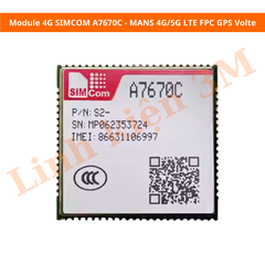 Module 4G SIMCOM A7670C LTE Cat 1 UART | Linh kiện 3M