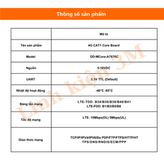 Module 4G SIMCOM A7670C LTE Cat 1 UART | Linh kiện 3M
