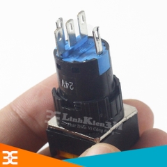 Nút nhấn nhả LA16F-11D 24VDC 1NC + 1NO có đèn