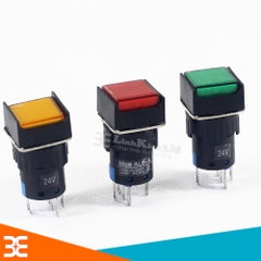 Nút nhấn giữ vuông AL6-A/LA16F-11DZ 24VDC có đèn