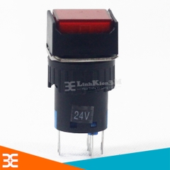 Nút nhấn nhả LA16F-11D 24VDC 1NC + 1NO có đèn