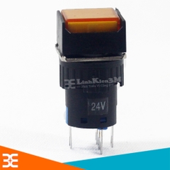 Nút nhấn nhả LA16F-11D 24VDC 1NC + 1NO có đèn