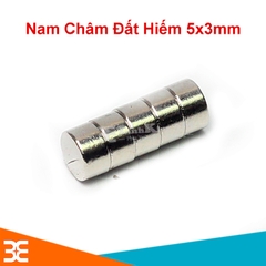 Bộ 5 Viên Nam Châm Đất Hiếm 5x3mm Không Lỗ