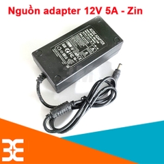 Nguồn Adapter 12V-5A 5.5*2.1 MM Zin (BH 06 Tháng)