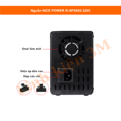 Nguồn DC điều chỉnh R-SPS605 60V 5A – LED kỹ thuật số | Linh kiện 3M