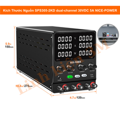 Nguồn SPS305-2KD dual-channel 30VDC 5A NICE-POWER | Linh kiện 3M