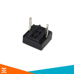 Nút Nhấn 2 Chân Vuông Đen 6x6x5mm