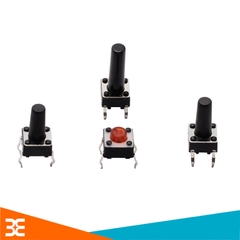 Nút Nhấn 4 Chân A56 Đen 6x6mm
