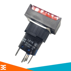 Nút nhấn nhả chữ nhật LA16 30VDC có đèn