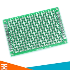 Phíp Đồng Đục Lỗ 2 Mặt PCB Xanh Dày 1.6mm