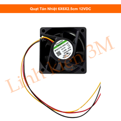 Quạt Tản Nhiệt 6X6X2.5cm 12VDC
