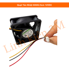 Quạt Tản Nhiệt 6X6X2.5cm 12VDC